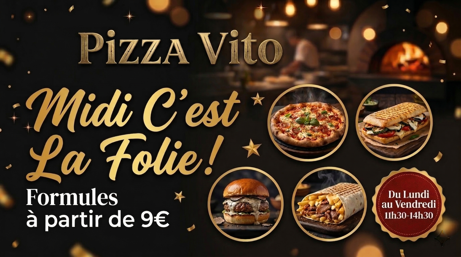 Midi c'est la Folie — Formules dès 9€ du lundi au vendredi